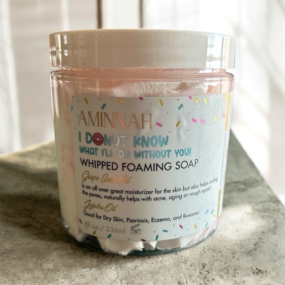Aminnah Other - AMINNAH - I DONUT KNOW WHAT I’LL DO WITHOUT YOU ! Whipped Foaming Soap - Pink